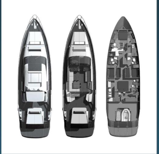 Motor Yacht Aicon 82 boat plan