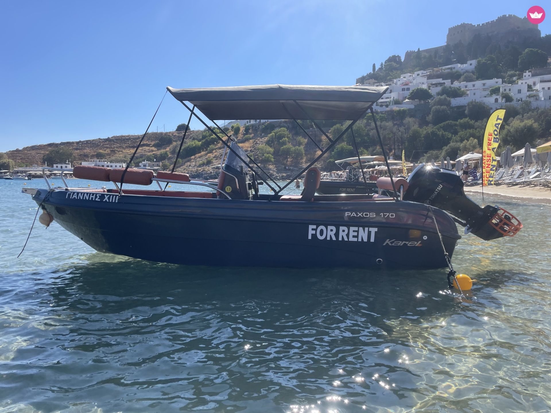 Bateau sans permis Paxos