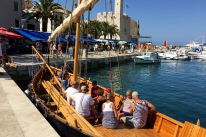 Gajeta Falkuša / Rare vintage traditional wooden sailboat / All inclsuive offer