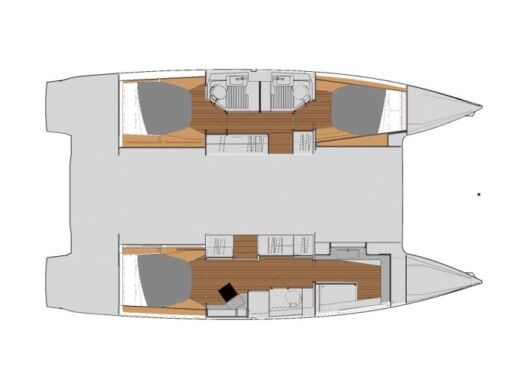 Catamaran  Astréa 42 Quatuor CAT boat plan
