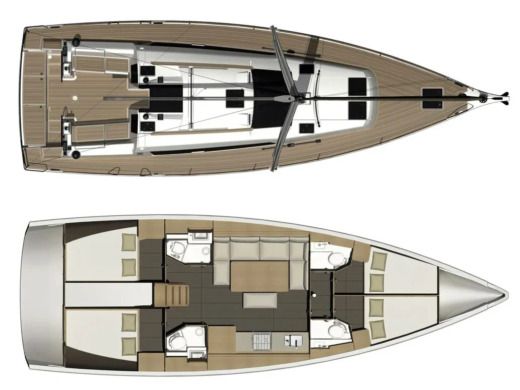 Sailboat Dufour Dufour 460 Grand Large Boat layout