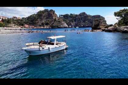 Hyra båt Motorbåt Del circeo Gozzo siciliano Taormina