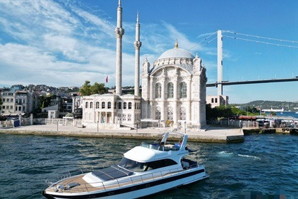 Comfortable charter yacht in the Bosphorus
