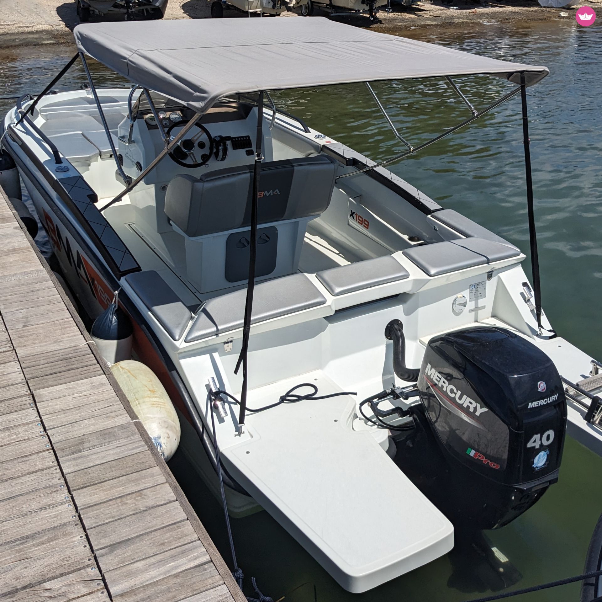 Bateau sans permis BMA X199 40cv 2