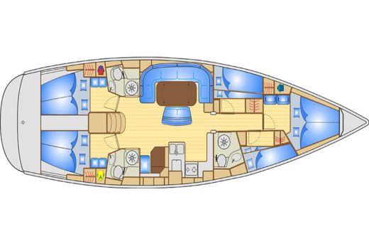 Sailboat BAVARIA 50 CRUISER boat plan