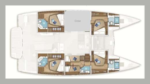 Catamaran Lagoon Lagoon 55 boat plan
