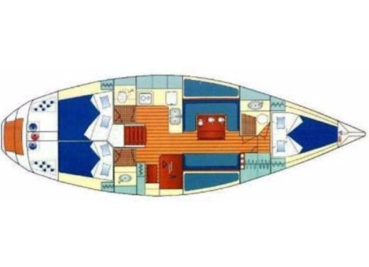 Sailboat Jeanneau Sun Légende 41 Boat layout