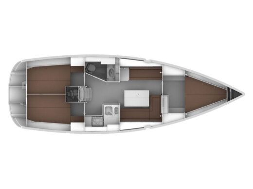 Sailboat BAVARIA CRUISER 36 Boat layout