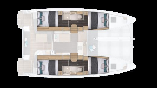 Catamaran Lagoon LAGOON 38 Boot Grundriss