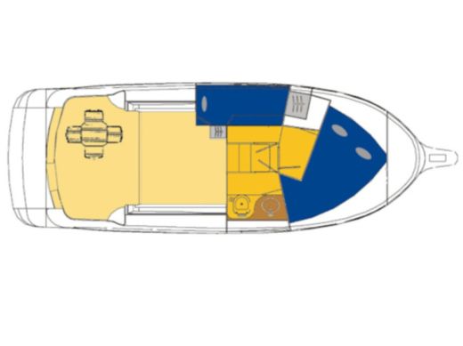 Motorboat SAS Vektor 950 Boat layout