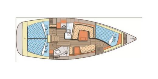 Sailboat Elan Elan 384 Impression Boat layout