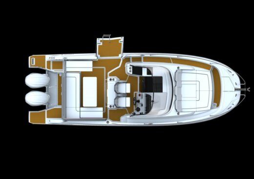 Motorboat Jeanneau Cap Camarat 9.0WA Boat design plan