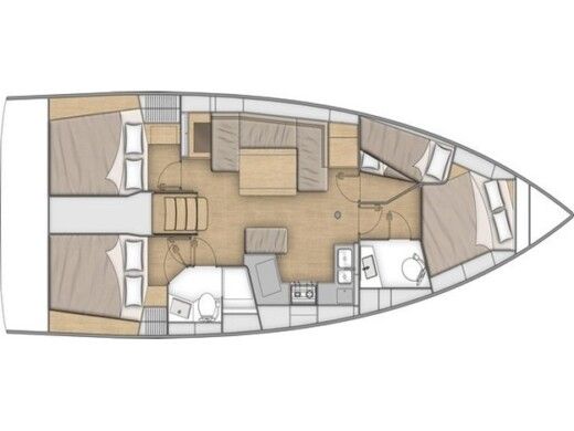 Sailboat  Oceanis 40.1 boat plan
