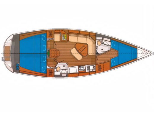 Sailboat  Delphia 40 boat plan