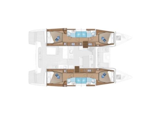 Catamaran Lagoon Lagoon 46 Boat design plan