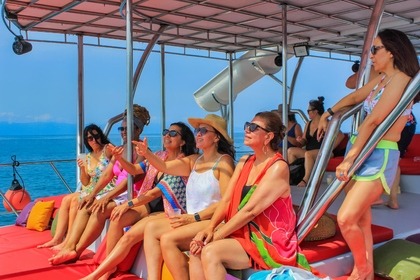 45' Custom Trimaran with Waterslides [All Inclusive] in Puerto Vallarta Mexico