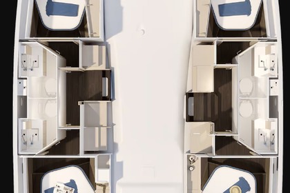 Aluguel Catamarã Fountaine Pajot Fountaine Pajot FP 41 Quatuor 2 Saint-Mandrier-sur-Mer