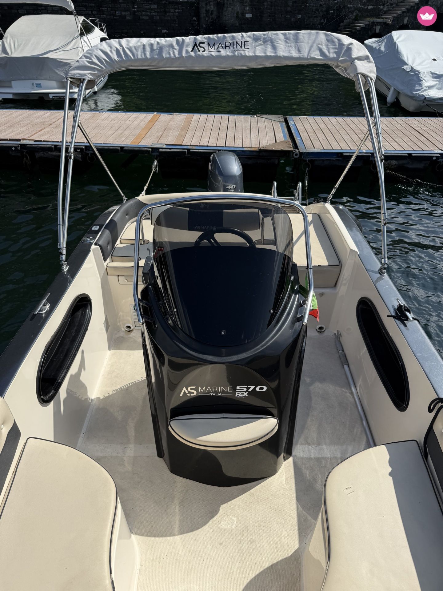 Bateau sans permis As marine 570 open 40cv 4