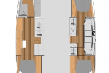 Hyra båt Katamaran Fountaine Pajot Fountaine Pajot Elba 45 - 3 + 1 cab. Trogir