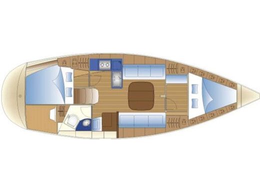 Sailboat BAVARIA Bavaria 36 - Owner's version 2003 Boat design plan