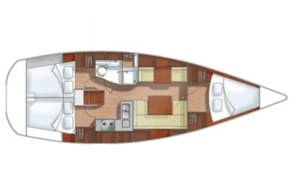 Velero Hanse 370 en Club Nàutic de Sant Antoni, Ibiza.