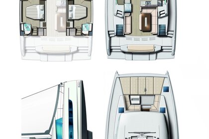 Verhuur Catamaran Catana Group Bali 4.8 - 4 + 1 cab. Marmaris