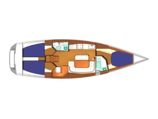 Sailboat Dufour Dufour 425 Grand Large Boat layout