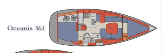 Sailboat Beneteau Oceanis 361 Clipper Boat design plan