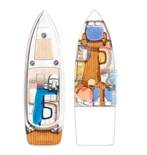 Motorboat INNOVAZIONE E PROGETTI MIRA 43 Boot Grundriss