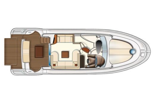 Motor Yacht Azimut 43 Flybridge boat plan