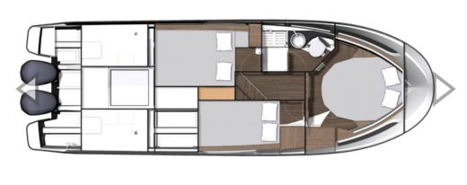 Motorboat Jeanneau MERRY FISHER 1095 Boat layout