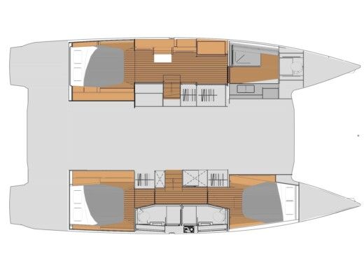 Catamaran  ELBA 45 A/C & GEN boat plan