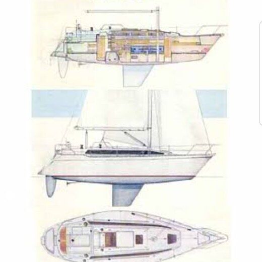 Sailboat Mariner Main 35 Boat design plan
