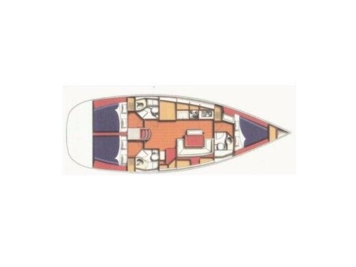 Sailboat  Beneteau 43 boat plan