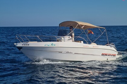 Miete Motorboot Blueline licencia navegacion Alicante