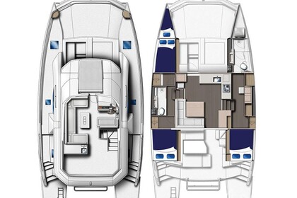 Catamaran MOTEUR LEOPARD 43 PC