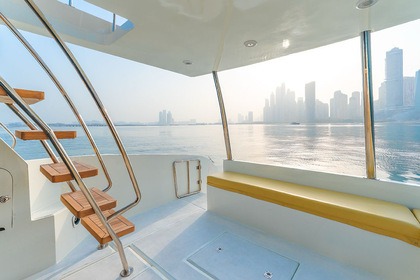 Explore Dubai on New Luxury 50ft Yacht best offer in Dubai Marina for up to 12 guest