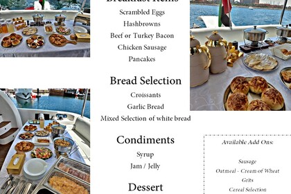 Catering for your Yacht Trip in Dubai