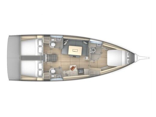 Sailboat  Dufour 41 Boat design plan