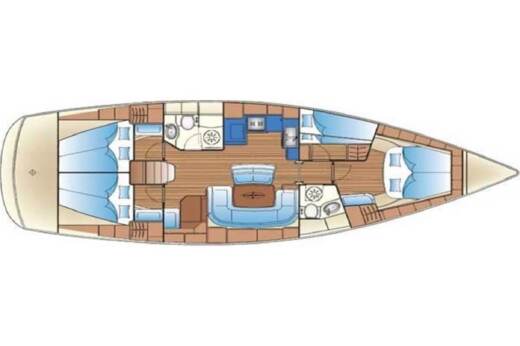 Sailboat Bavaria Bavaria 46 Plan du bateau