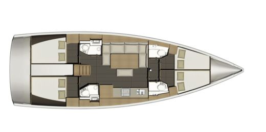 Sailboat Dufour Dufour 460 Gl Plan du bateau