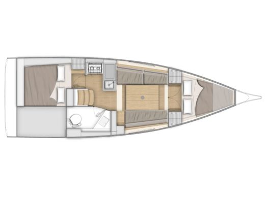 Sailboat Beneteau Oceanis 30.1 Plano del barco