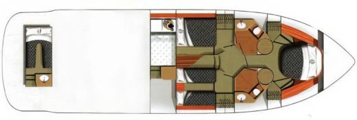 Motor Yacht Fairline Squadron 55 Boat design plan