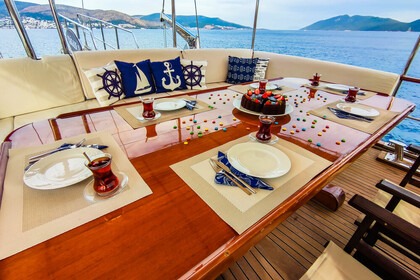 Custom built gulet with a capacity of 7