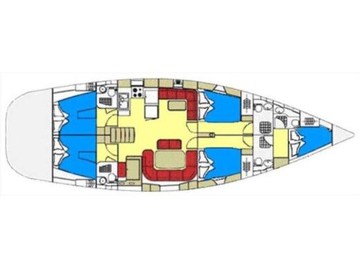 Sailboat Ocean Star 2007 Boat layout