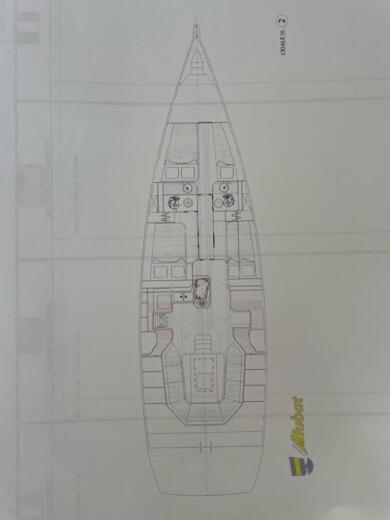 Sailboat Alubat Cigale 16 Planimetria della barca