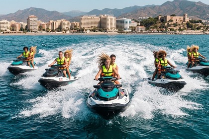 Alquiler Barco sin licencia  Seadoo JETSKI  70€   30 minutos     130 EUR 1 Hora Fuengirola