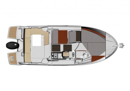 Motorboat Jeanneau Merry Fisher 795 Boot Grundriss