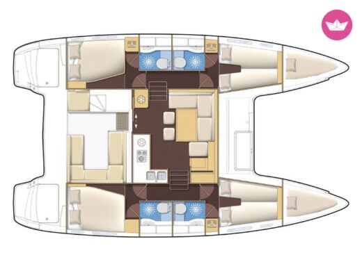 Catamaran Lagoon 400 Boat design plan