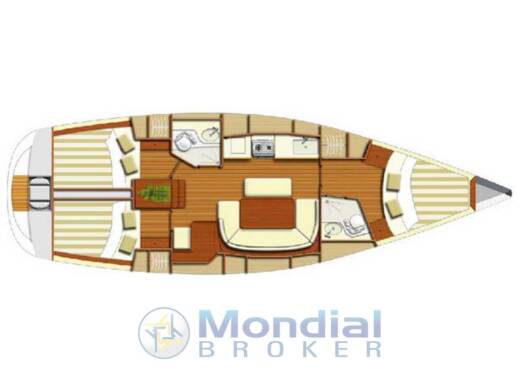 Sailboat Dufour Dufour 385 gl Plan du bateau